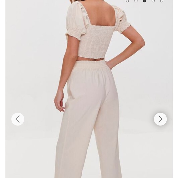 Forever21 Smocked Crop Top and Gaucho Pants Set-NWT! - Picture 3 of 5
